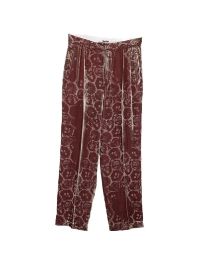 Magliano Laser-cut Floral-pattern Trousers In Multi