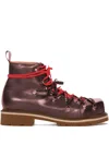 Magliano Leather Hiking Boots In Brown
