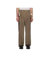 Magliano Brown Link Double Pleats Trouseres In Brown