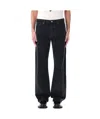 Magliano Braided Back Distressed Denim In Black