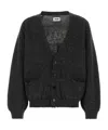 Magliano Logo-embellishment Wool Cardigan In Black