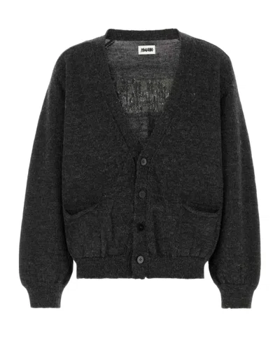 MAGLIANO LOGO-EMBELLISHMENT WOOL CARDIGAN