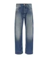 Magliano Five-pocket Denim Trousers Featuring Belt Loops In Blue