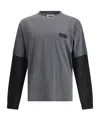 Magliano Trauma Long Sleeve In Contrast T-shirt In Gray