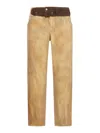 MAGLIANO MAGLIANO LOGO PATCH TAPERED LEG TROUSERS