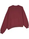 Magliano Logo-print Asymmetric Sweatshirt In Red