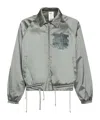 Magliano Logo Print Casual Jacket In Gray