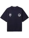 Magliano Logo-print Short-sleeve Sweatshirt In Blue