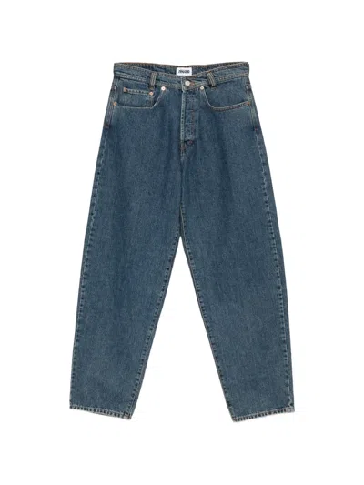 Magliano Logo-patch Wide-leg Jeans In Blue