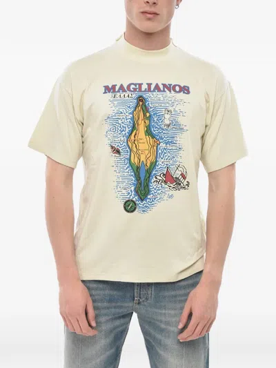 Magliano Logo-print Crew-neck T-shirt In Neutral