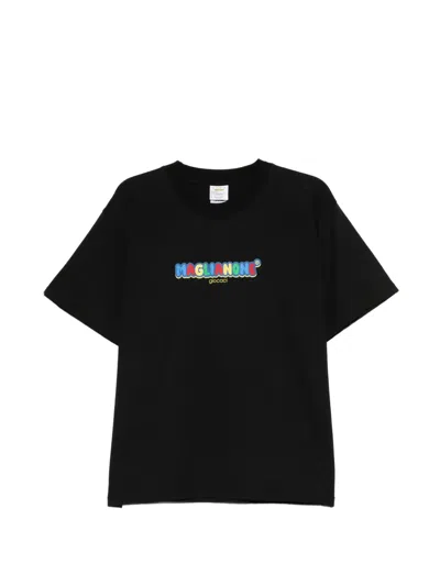 Magliano Logo-print T-shirt In Burgundy