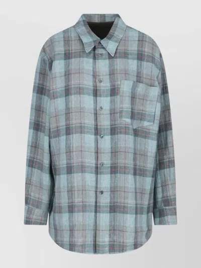 Magliano Long Sleeve Shirt Button Cuffs Chest Pocket In Multi