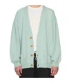 Magliano Man Cardigan Turquoise Size S Wool In Green