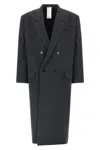 Magliano Double Breasted Coat Notched Lapels In Gray