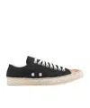 Magliano Braided-sole Canvas Sneakers In Black