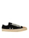 Magliano Braided-sole Canvas Sneakers In Black