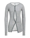 Magliano Man Cardigan Grey Size Xs Wool, Elastane In Grey