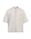 Magliano Man Cardigan Light Grey Size Xl Mohair Wool, Polyamide, Wool In Grey