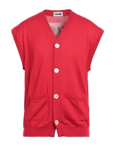 Magliano Man Cardigan Red Size L Wool