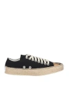 Magliano Braided-sole Canvas Sneakers In Black