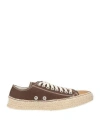 Magliano Man Espadrilles Chocolate Brown Size 9 Textile Fibers