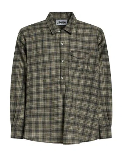 Magliano Man Shirt Khaki Size Xs Virgin Wool In Green