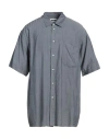 Magliano Man Shirt Slate Blue Size L Lyocell In Blue