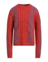 Magliano Man Sweater Brick Size Xl Mohair Wool, Acrylic, Polyamide, Wool In Red