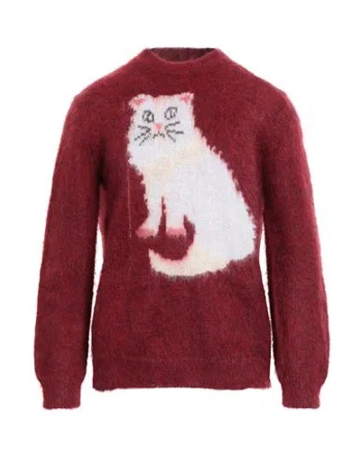 Magliano Man Sweater Burgundy Size S Mohair Wool, Polyamide, Wool In Red