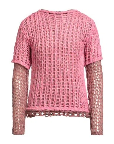 Magliano Man Sweater Pink Size Xs Acrylic, Polyamide, Mohair Wool