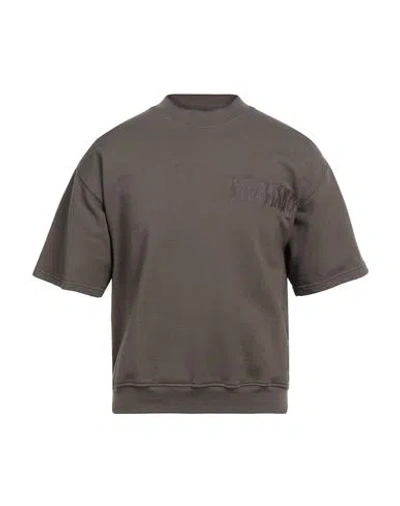 Magliano Man Sweatshirt Chocolate Brown Size L Cotton, Elastane