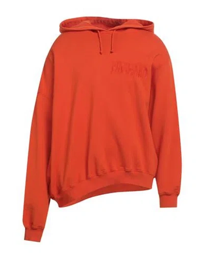 Magliano Man Sweatshirt Orange Size Xl Cotton, Elastane