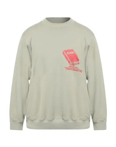 Magliano Man Sweatshirt Sage Green Size M Cotton, Elastane