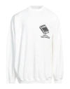 Magliano Man Sweatshirt White Size Xl Cotton, Elastane In White
