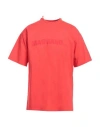 Magliano Man T-shirt Coral Size Xl Cotton, Elastane In Red