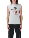 Magliano Beige Cotton Blend Mascotte Tank Top In Grey
