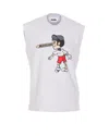 Magliano Beige Cotton Blend Mascotte Tank Top In Grey