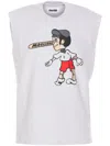 Magliano Beige Cotton Blend Mascotte Tank Top In Grey