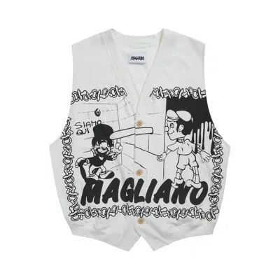 Pre-owned Magliano Mascotte Vest 'white' | Men's Size L