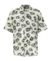 Magliano Matrix Print Viscose Bowling Shirt In White
