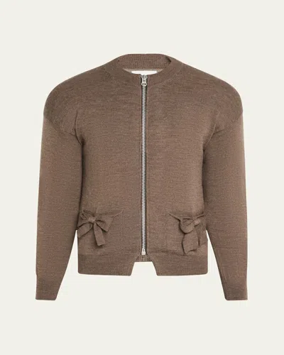 Magliano Men's Ribbon-pocket Zip Cardigan In 27