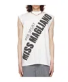 Magliano Slogan-print Cotton Tank Top In White