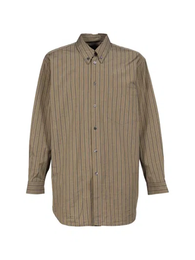 Magliano Moletto Pinstripe-pattern Shirt In Brown