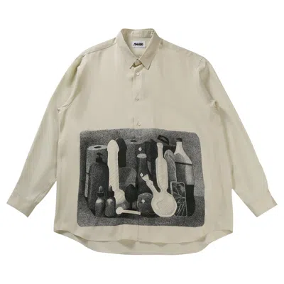 Pre-owned Magliano Morandi Silk Shirt 'white' | Men's Size L