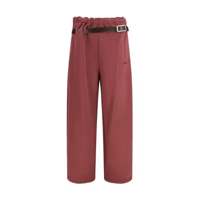 Magliano Multicolor Cotton Casual Pants In Brown