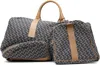 Magliano Navy & Beige Livello Monogam Gym Bag In 37 Monogram Mix