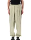 Magliano Cotton People Pants In Beige