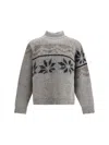 Magliano Norwegian Drunk Mock-neck Sweater In Gray