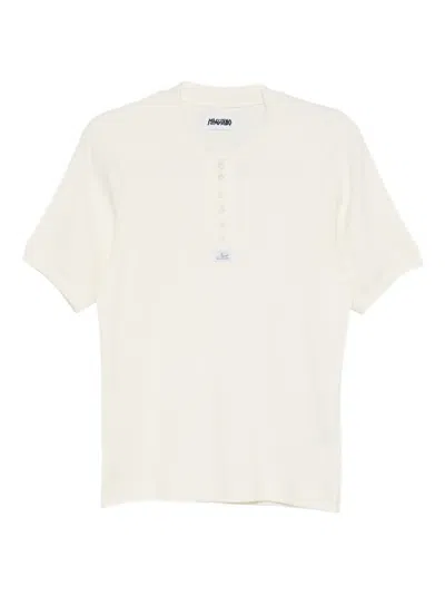 Magliano Short Sleeve Cotton Crew Neck T-shirt In White