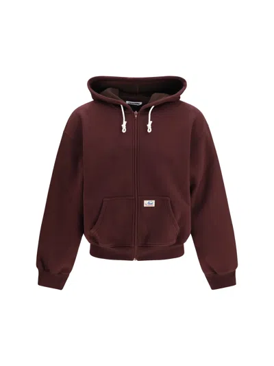 Magliano Nudo Zip-up Hoodie In Burgundy